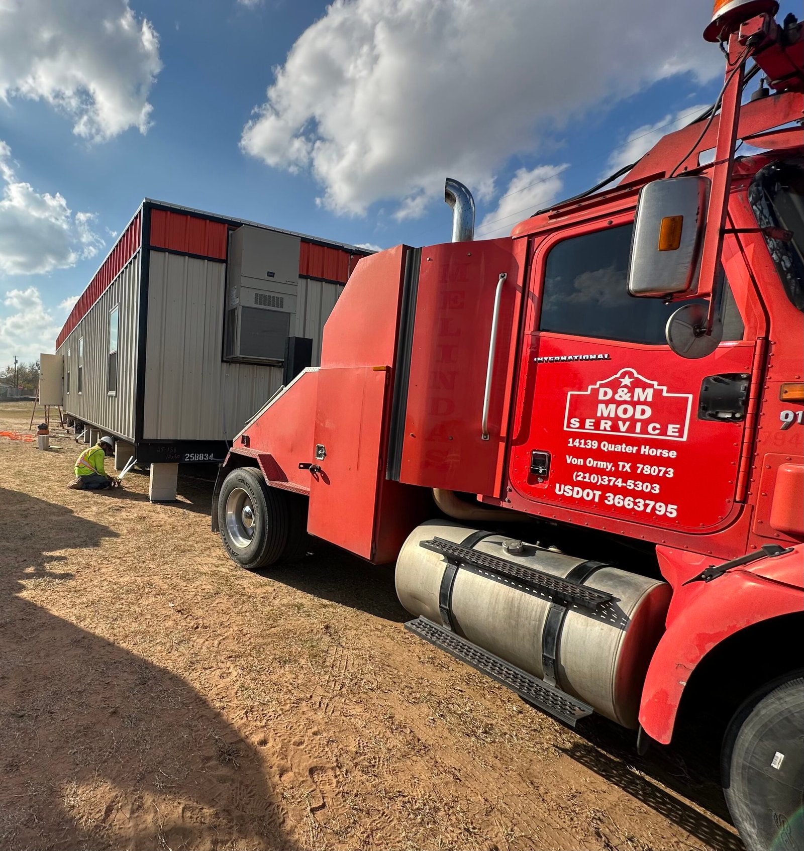 Mobile classroom installed at school campus